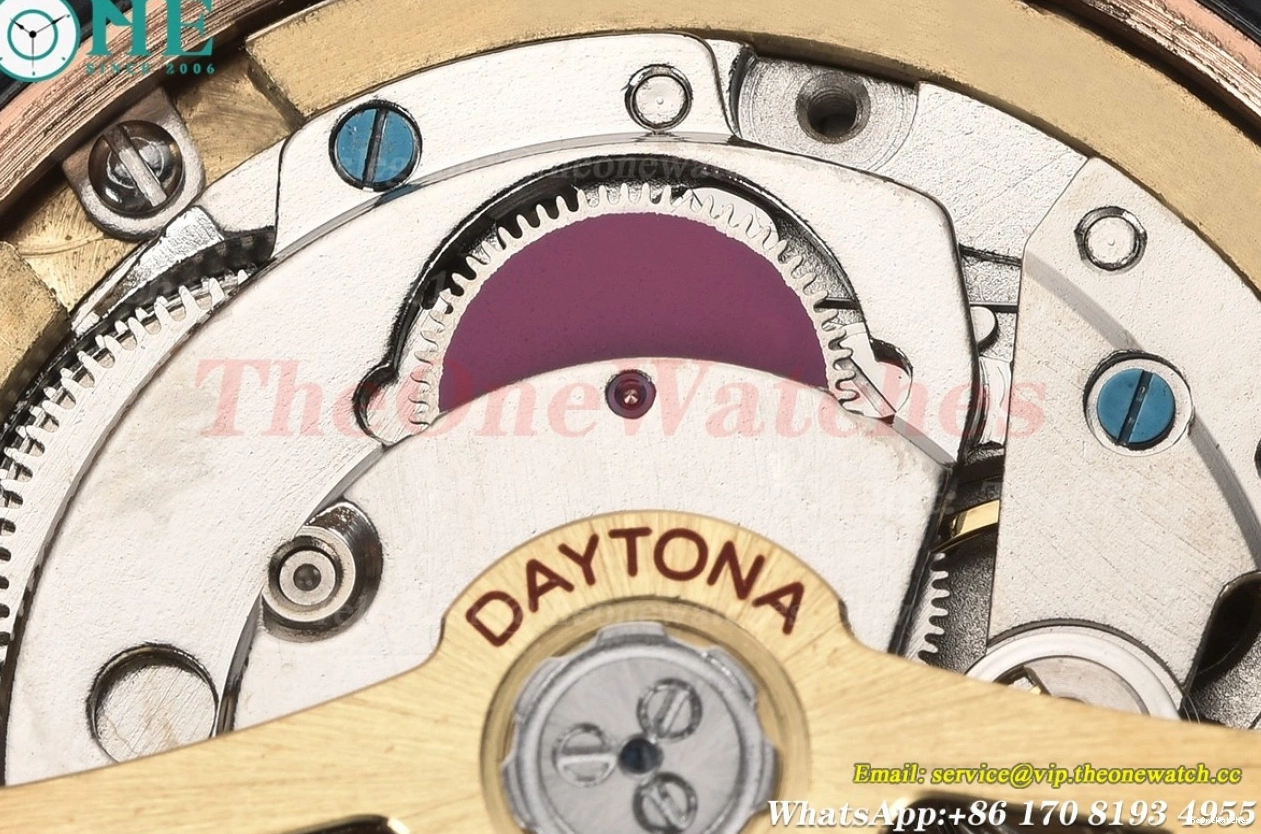 Black RG 40mm A3836 RG Gold Daytona GDF 0101